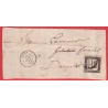 TIMBRE TAXE N°2 CAD ROUEN SEINE INFERIEURE DEVANT DE LETTRE 1862
