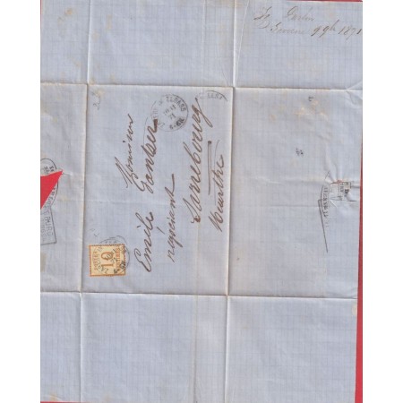 ALSACE LORRAINE N°5 SAVERNE ZABERN IN ELSASS 1871 BAS RHIN SARREBOURG MEURTHE ET MOSELLE