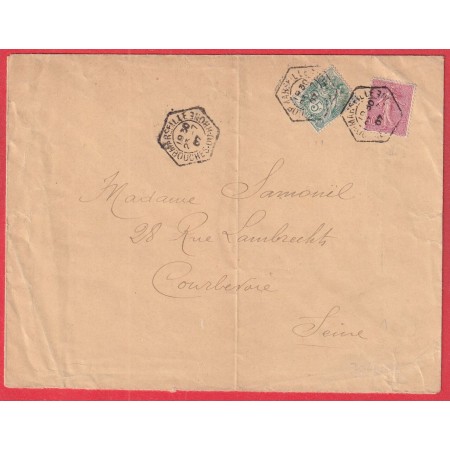 N°111 129 LEVEE EXCEPTIONNELLE MARSEILLE BOUCHES DU RHONE 1907 COURBEVOIE SEINE