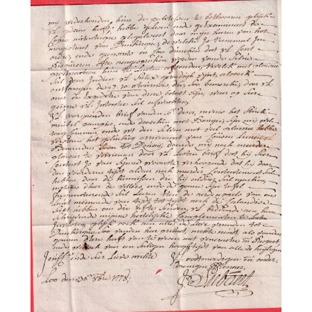 MARQUE FURNES BELGIQUE 1778 POUR DUNKERQUE NORD