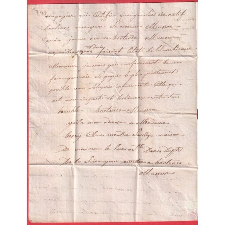 MARQUE P60P ST DENIS SEINE 1824 PPPP POUR ORLEANS LOIRET 32X11 INDICE 11