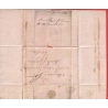 MARQUE P57P DUNKERQUE NORD EN ROUGE POUR LONDRES LONDON ANGLETERRE 1821 INDICE 12 AMELIORATION DE DATE