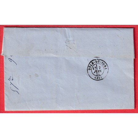 N°46B TTB GC 1065 COGNAC CHARENTE POUR DOLE JURA