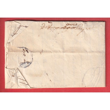 DEBOURSE MANUSCRIT DEB DE LANGRES HAUTE MARNE INDICE 17 DEPART 25 CREST DROME 1825