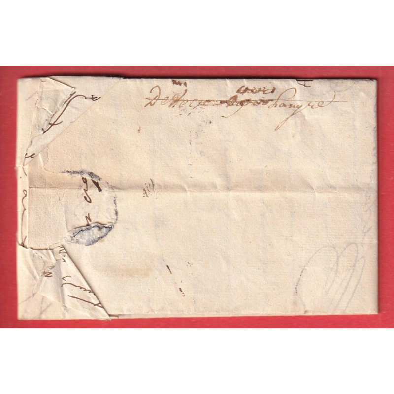 DEBOURSE MANUSCRIT DEB DE LANGRES HAUTE MARNE INDICE 17 DEPART 25 CREST DROME 1825