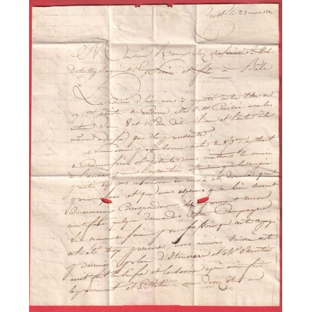 DEBOURSE MANUSCRIT DEB DE LANGRES HAUTE MARNE INDICE 17 DEPART 25 CREST DROME 1825