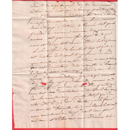 DEBOURSE MANUSCRIT DEB DE LANGRES HAUTE MARNE INDICE 17 DEPART 25 CREST DROME 1825