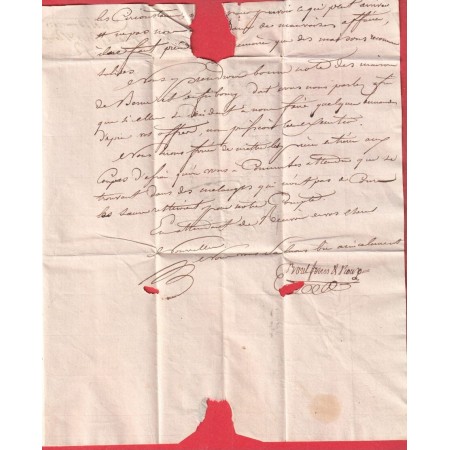 DEBOURSE MANUSCRIT DEB DE LANGRES HAUTE MARNE INDICE 17 DEPART 25 CREST DROME 1825