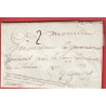 MARQUE 22 BOURGANEUF CREUSE 1811 FRANCHISE LE SUBSTITUT DU TRIBUNAL DE BOURGANEUF POUR GUERET