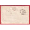 CAD TYPE 13 CLERMONT L'HERAULT BOITE RURALE + DECIME RURAL PAULHAN POUR MONTPELLIER HERAULT 1837