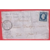 N°14 PC 3852 ARC SENANS DOUBS CAD TYPE 22 DOLE JURA DEVANT DE LETTRE FRONT COVER