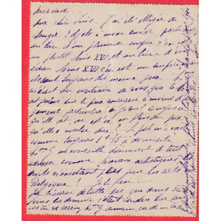 ENTIER SAGE 15C BLEU N°111 X3 LEVEE EXCEPTIONNELLE PARIS 104 AV BOSQUET BRUXELLES BELGIQUE BUREAU RARE