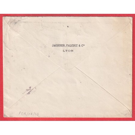 N°126 TYPE MOUCHON LEVEE EXCEPTIONNELLE LYON LES TERREAUX POUR PARIS 1902