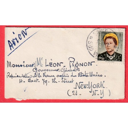 VIETNAM VIET NAM LETTRE DE SAIGON  POUR NEW YORK USA ETATS UNIS