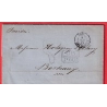 LETTRE DE BAHIA BRESIL 1861 VOIE ANGLAISE TAXE ANGLAISE POUR BORDEAUX BRASIL