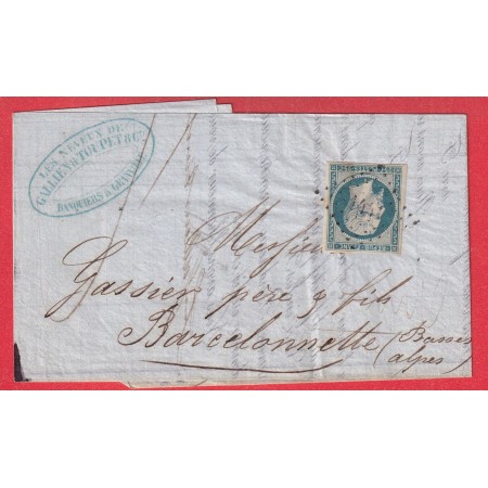 N°10 TB PC 1441 GRANVILLE MANCHE POUR BARCELONNETTE BASSES ALPES