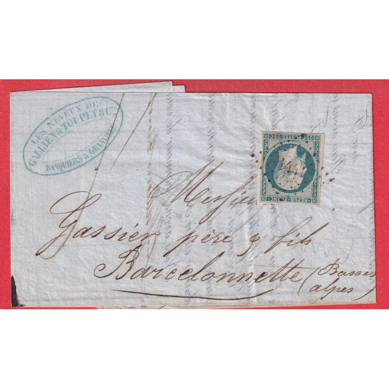 N°10 TB PC 1441 GRANVILLE MANCHE POUR BARCELONNETTE BASSES ALPES