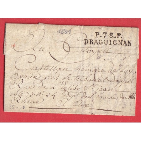 MARQUE P78P DRAGUIGNAN VAR 1801 AIX EN PROVENCE 35X10 INDICE 12