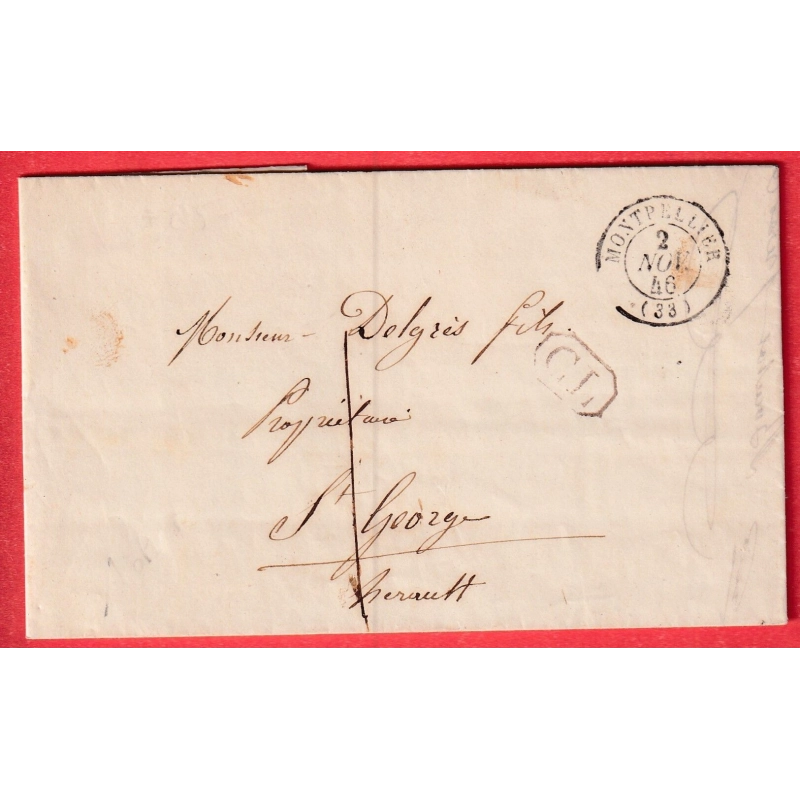 CAD TYPE 15 MONTPELLIER HERAULT CL ROUGE TAXE LOCALE 1 POUR ST GEORGES