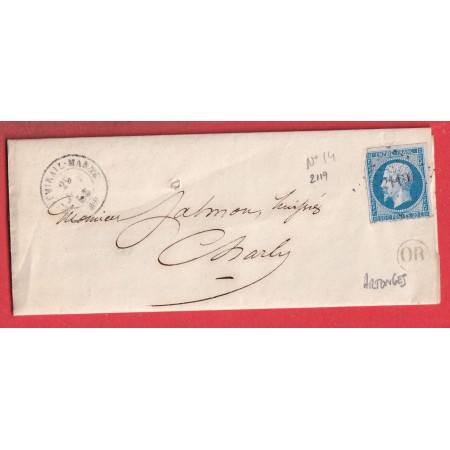 N°14 PC 2119 MONTMIRAIL SUR MARNE OR ARTONGES POUR CHARLY