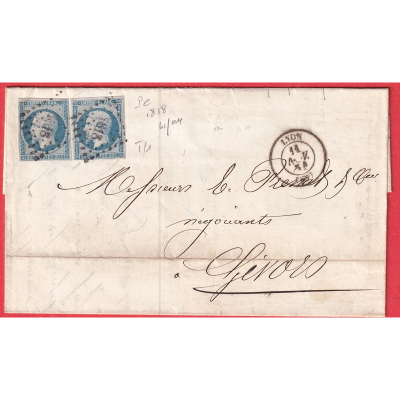 N°14 X2 BLEU LAITEUX PC 1818 LYON RHONE POUR GIVORS