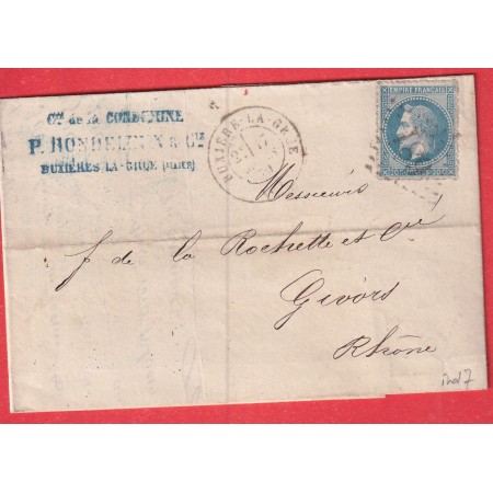 N°29 GC 681 BUXIERE LA GRUE ALLIER POUR GIVORS RHONE INDICE 7