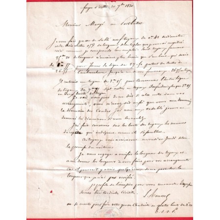 CURSIVE 51 ST MARTIN DE CONNEE CAD TYPE 15 BAIS MAYENNE 1850 PORT BRILLET INDICE 15