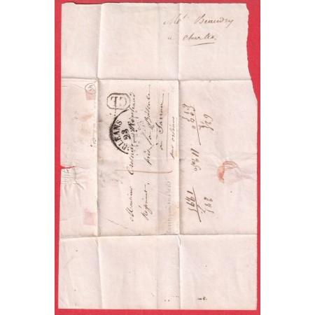 CAD TYPE 13 ORLEANS LOIRET TAXE LOCALE 1 CL EN NOIR POUR SARRAN
