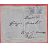 AUTRICHE LEVANT AUTRICHIEN SMYRNE TURQUIE TURKEY OSTERREICHISCHE POST POUR CHRECQ LEZ TOURNAI BELGIQUE 1893