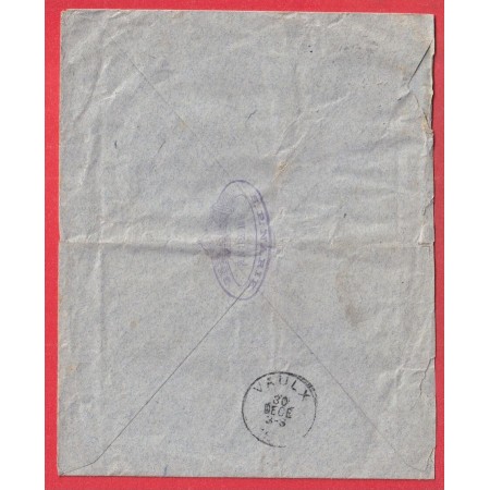 AUTRICHE LEVANT AUTRICHIEN SMYRNE TURQUIE TURKEY OSTERREICHISCHE POST POUR CHRECQ LEZ TOURNAI BELGIQUE 1893