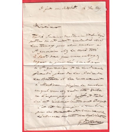 N°3 NOIR SUR BLANC GRILLE DE ST JUST EN CHEVALET POUR MONTBRISON 18 SEPTEMDRE 1849 LOIRE INDICE 19