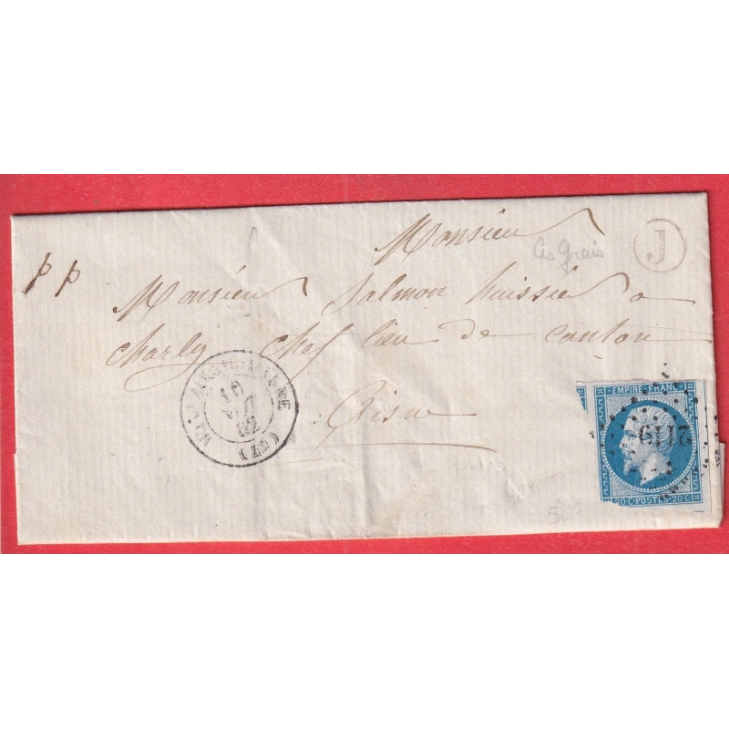 N°14 PC 2119 MONTMIRAIL SUR MARNE BOITE RURALE J LES GRAIS CHARLY AISNE