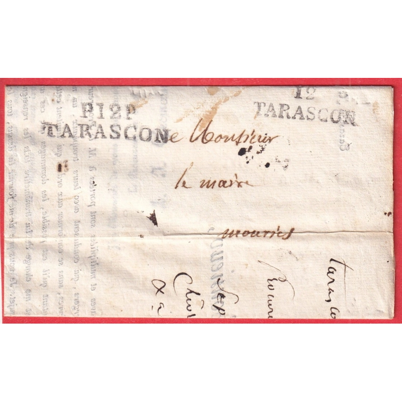 DOUBLE MARQUE 12 ET P12P TARASCON BOUCHES DU RHONE POUR MOURIES 1822