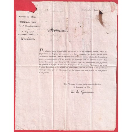 DOUBLE MARQUE 12 ET P12P TARASCON BOUCHES DU RHONE POUR MOURIES 1822