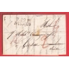 MARQUE P29P NIMES GARD 1825 POUR GERSAU SUISSE TAXE ROUGE SUISSE