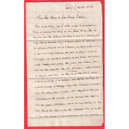 DOUBLE CURSIVE 20 POUILLY EN AUXOIS ARNAY LE DUC 1828 POUR BEAUNE COTE D'OR INDICE 19