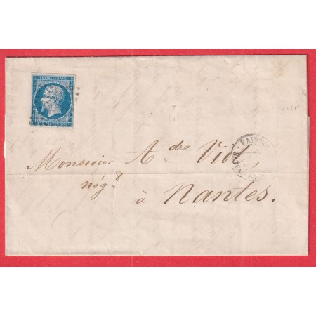 N°14 PAIMBOEUF BATEAU A VAPEUR POUR NANTES LOIRE INFERIEURE 1859