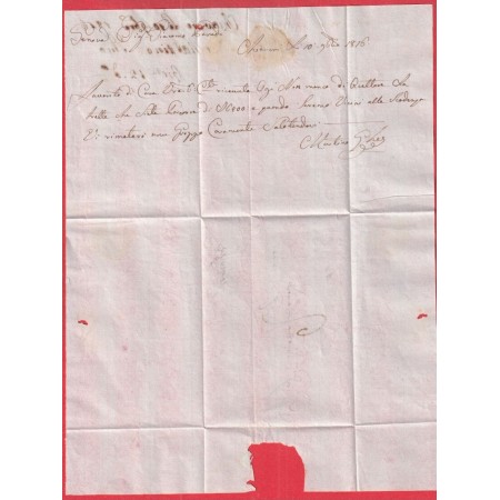 MARQUE CONQUIS 110 CHIAVARI 1816 ITALIE ITALIA GENOVA GENES