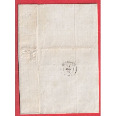 N°20 X2 DONT UN VARIETE GRAND TIMBRE GC 2468 MONTGUYON CHARENTE INFERIEURE BOITE RURALE G LA CLOTTE POUR CERCOUX