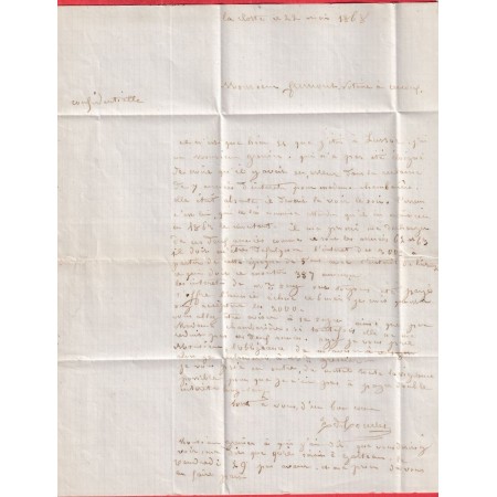 N°20 X2 DONT UN VARIETE GRAND TIMBRE GC 2468 MONTGUYON CHARENTE INFERIEURE BOITE RURALE G LA CLOTTE POUR CERCOUX