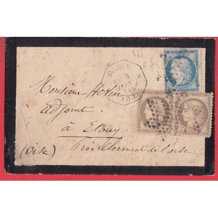 N°60 56 PAIRE PARIS LEVEE EXCEPTIONNELLE BUREAU CENTRAL E3 INDICE 19 ETOUY OISE