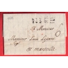 MARQUE NICE ALPES MARITIMES 39X8 1778 POUR MARSEILLE BOUCHES DU RHONE