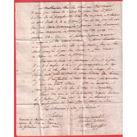 MARQUE NICE ALPES MARITIMES 39X8 1778 POUR MARSEILLE BOUCHES DU RHONE