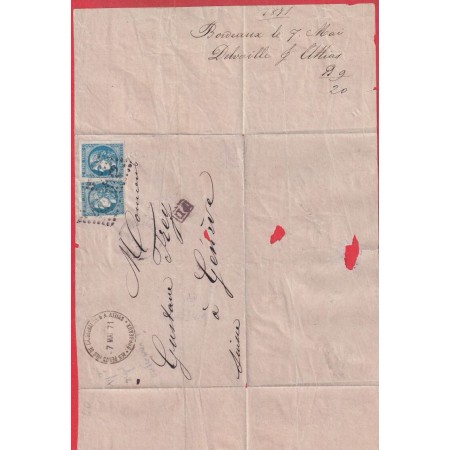 N°46B X2 GC 532 BORDEAUX GIRONDE POUR GENEVE SUISSE