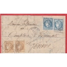 N°43A X2 46A X2 GC 3151 RIVE DE GIERS LOIRE DOUBLE PORT GENEVE SUISSE SIGNE CALVES