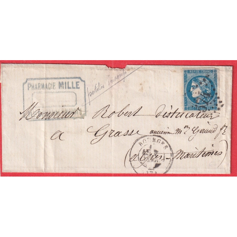 N°45C TB BLEU FONCE GC 574 BOURGES CHER GRASSE ALPES MARITIMES