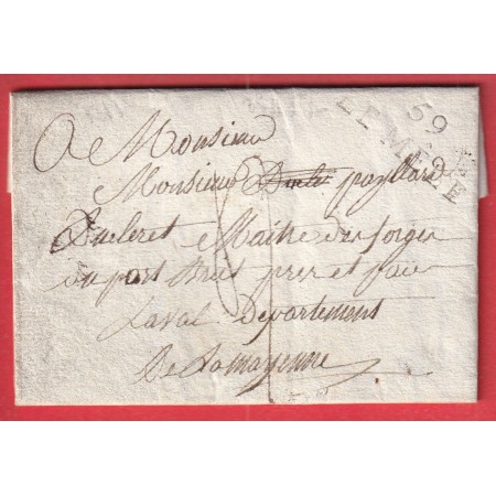 MARQUE 59 LE MELE ORNE 1818 POUR LAVAL MAYENNE INDICE 10
