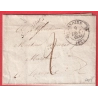 CURSIVE GRATTEE 62 SAUXILLANGE PUY DE DOME TYPE 12 ISSOIRE POUR BRIOUDE HAUTE LOIRE 1834 INDICE 9