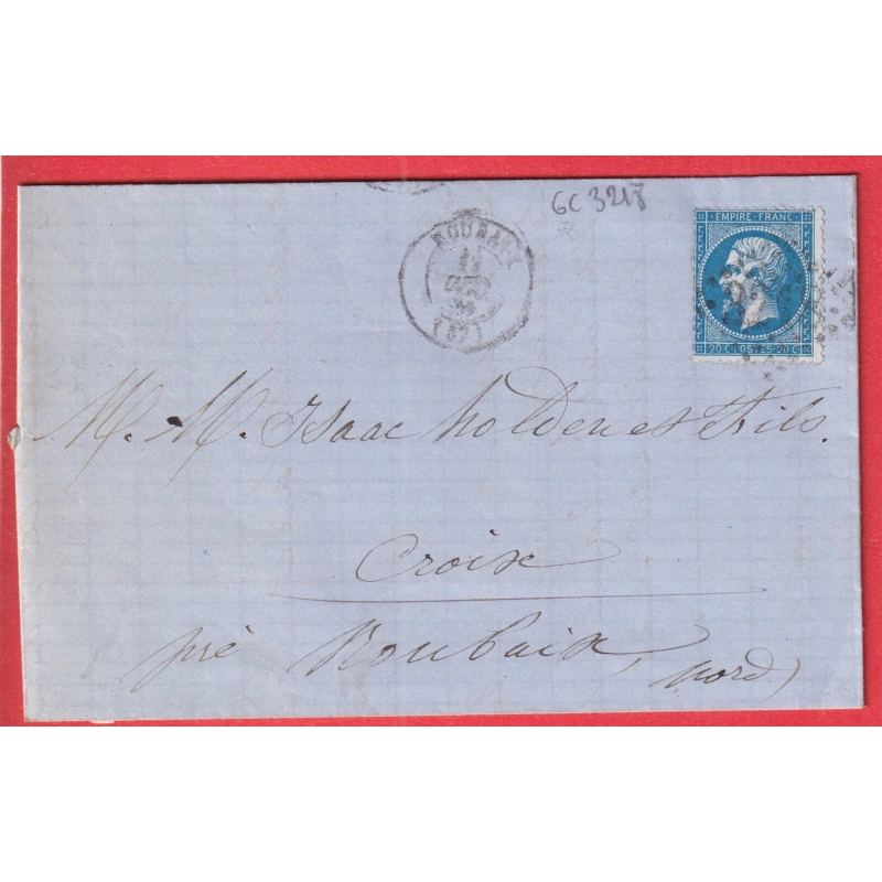 N°22 DOUBLE PORT LOCAL ROUBAIX GC 3218 NORD POUR CROIX