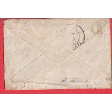 GUERRE 1870 CAD ECHOPPE ARMEE DE L'OUEST GARDE MOBILE DE LA GIRONDE POUR BORDEAUX RARE